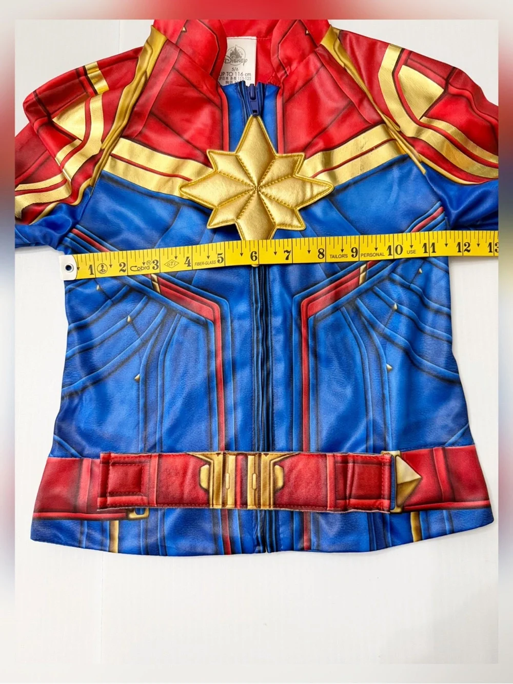 Disney Deluxe Captain Marvel Costume Set - Blue & Red - 5/6